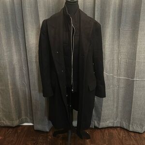 Black Corneliani Identity Wool Coat